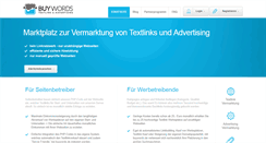Desktop Screenshot of buywords.de