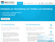 Tablet Screenshot of buywords.de
